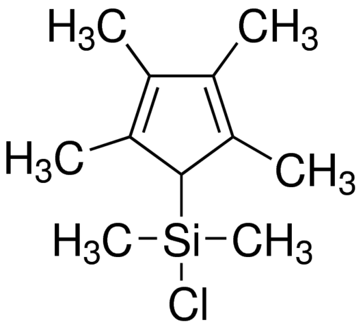 Chlorodimethyl(2,3,4,5-tetramethyl-2,4-cyclopentadien-1-yl)silane Chemical Structure